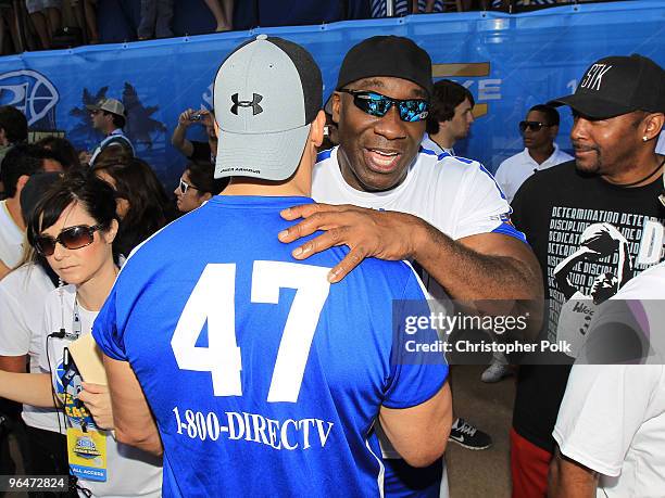 Actor Michael Clarke Duncan attends the Fourth Annual DIRECTV Celebrity Beach Bowl at DIRECTV Celebrity Beach Bowl Stadium: South Beach on February...