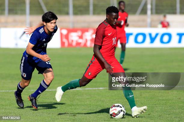 Domingos Quina of Portugal during U20 match between Portugal and Japan of the International Football Festival tournament of Toulon on May 31, 2018 in...