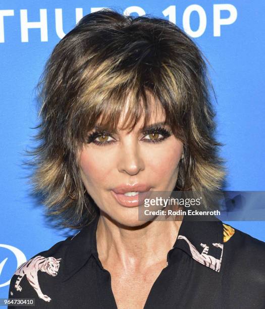 Lisa Rinna attends the premiere of Paramount Network's "American Woman" at Chateau Marmont on May 31, 2018 in Los Angeles, California.