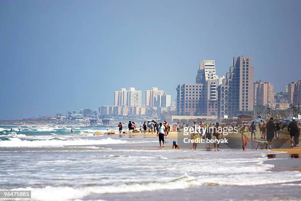 summer heat - haifa bildbanksfoton och bilder