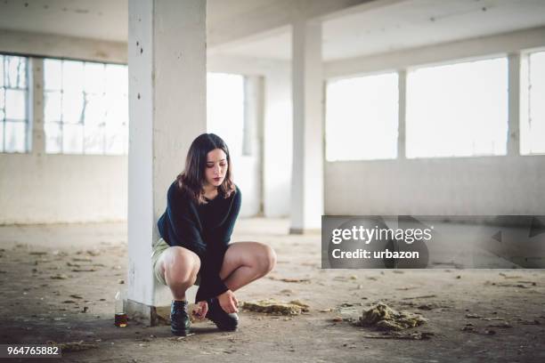 alcohol fueled melancholy - drunk girls stock pictures, royalty-free photos & images