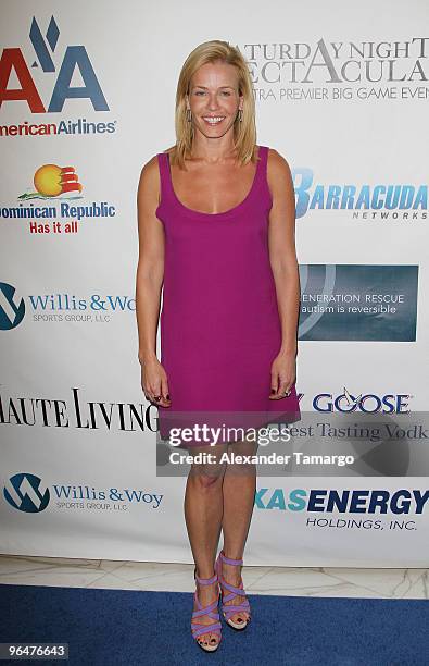 Chelsea Handler attends the 4th annual Saturday Night Spectacular celebration at The Bank of America Tower on February 6, 2010 in Miami, Florida.