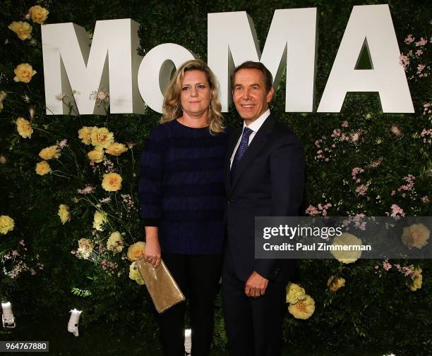 Justine Wheeler and Jeff Koons attend the 2018 MoMA Party In The Garden at Museum of Modern Art on May 31, 2018 in New York City.