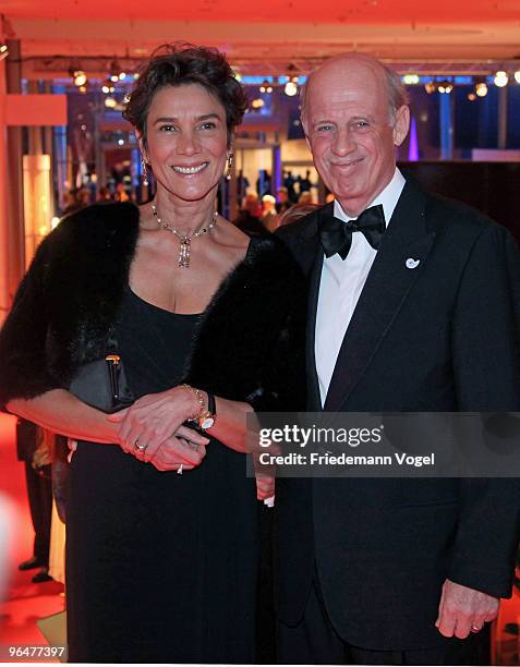 Willi and Sonia Bogner arrive at the 2009 Sports Gala 'Ball des Sports' at the Rhein-Main Hall on February 6, 2010 in Wiesbaden, Germany.