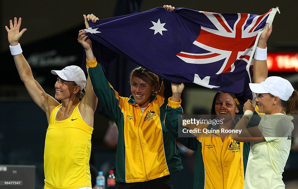 Australia v Spain - 2010 Fed Cup World Group II