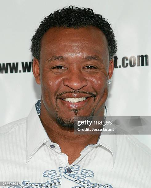 Willie McGinest attends the First Annual Super Bowl Pre-Party Hosted by Willie McGinest at Capitol City on February 6, 2010 in Los Angeles,...