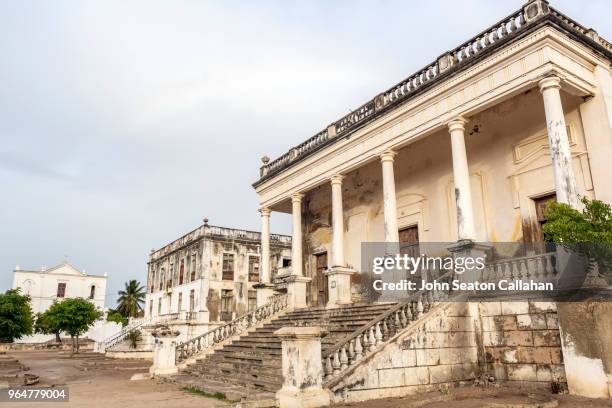 mozambique island, the hospital de moçambique - moçambique stock-fotos und bilder