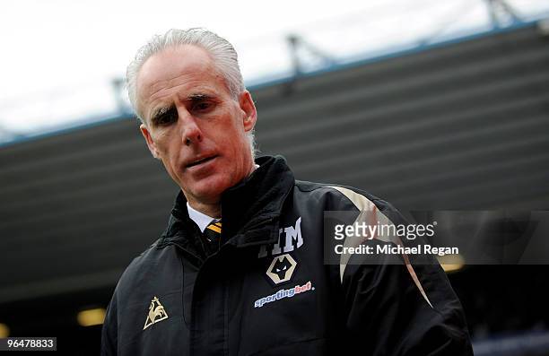 Wolves manger Mick McCarthy looks on before the Barclays Premier League match between Birmingham City and Wolverhampton Wanderers at St. Andrews...