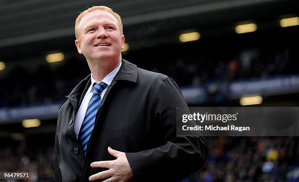 Birmingham City manager smiles at the crowd before the Barclays Premier League match between Birmingham City and Wolverhampton Wanderers at St....