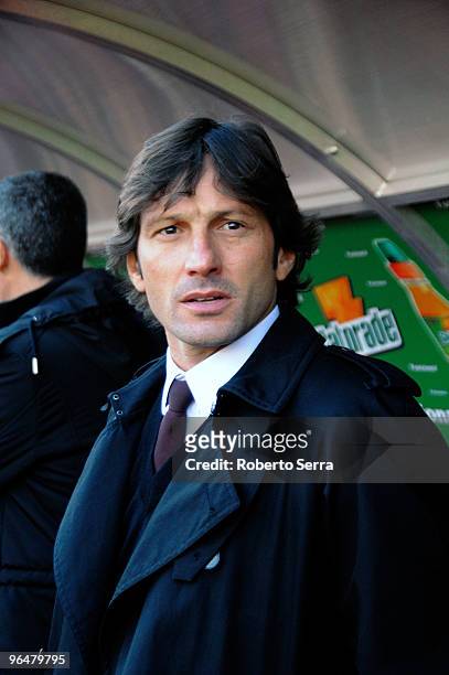 Leonardo Nascimento de Araujo coach of Milan in action during the Serie A match between Bologna and AC Milan at Stadio Renato Dall'Ara on February 7,...