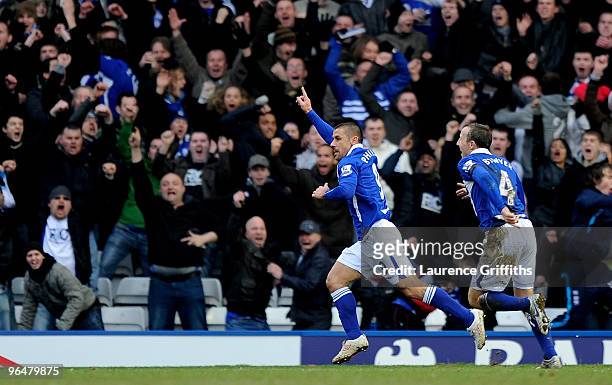 Kevin Phillips of Birmingham celebrates the winning goal during the Barclays Premier League match between Birmingham City and Wolverhampton Wanderers...