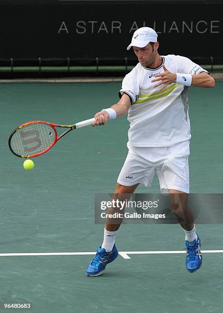 Stephane Robert of France during day 7 of the 2010 South African Tennis Open at Montecasino on February 07, 2010 in Johnnesburg, South Africa.