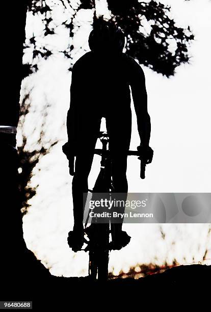 Rider makes his way around the National Cyclo Cross Champs course at Sutton Park on February 7, 2010 in Birmingham, England.