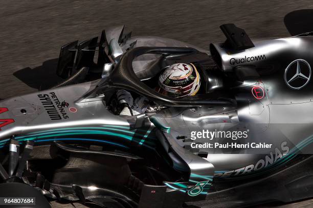Lewis Hamilton, Mercedes F1 W09 EQ Power+, Grand Prix of Monaco, Monaco, 27 May 2018. Lewis Hamilton in the streets of Monaco during the 2018 Grand...