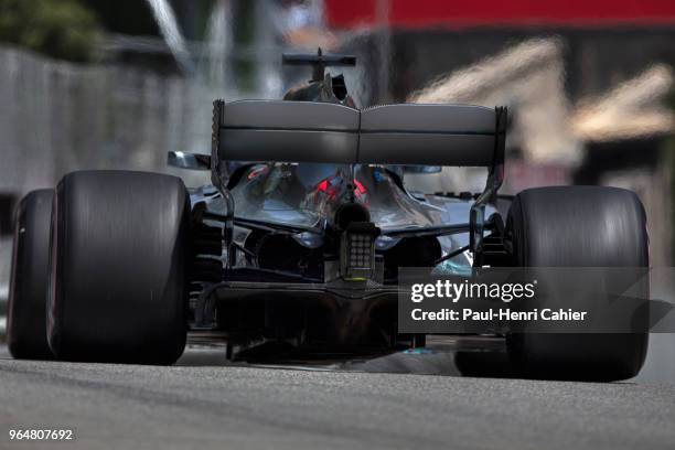 Lewis Hamilton, Mercedes F1 W09 EQ Power+, Grand Prix of Monaco, Monaco, 27 May 2018. Lewis Hamilton in the streets of Monaco, exiting Casino Square...