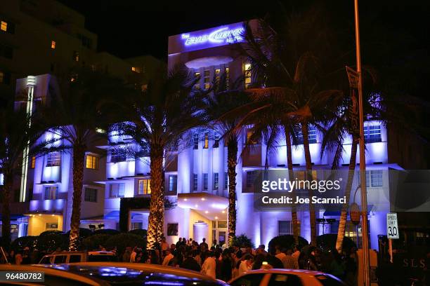 General atmosphere at the Bud Light Hotel event hosted by Jamie Foxx featuring Usher at the Doubletree Surfcomber Hotel - South Beach on February 6,...