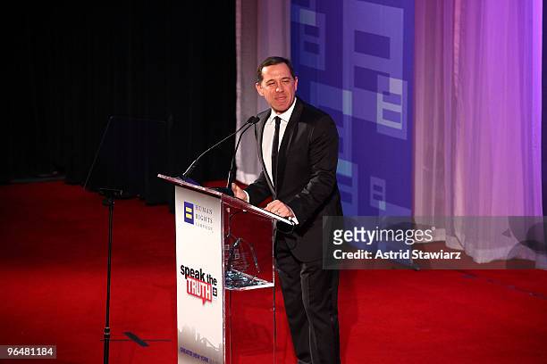 Human Rights Campaign President Joe Solmonese attends the 9th annual Greater New York Human Rights Campaign Gala at The Waldorf Astoria on February...