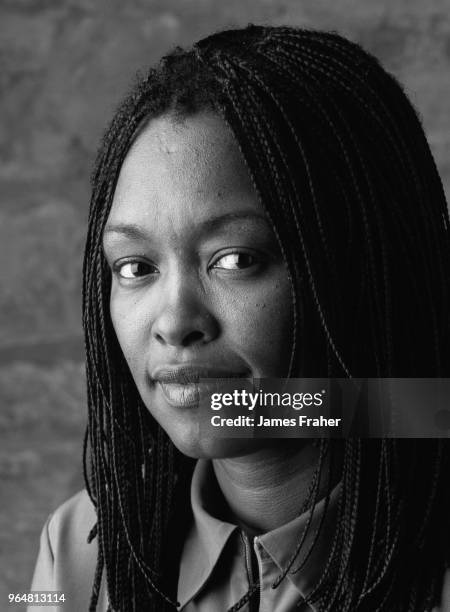 Deborah Coleman poses for a portrait at The Blues on the Fox Blues and Heritage Festival on June 17, 2000 in Aurora, Illinois, United States.