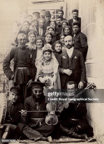 Wedding party, Russia, 1893.