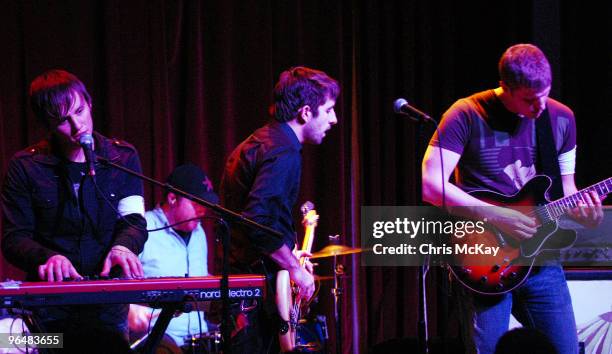 Wes Blaylock, Kelsey Harelson, Andy Moore and Justing Froning of Deas Vail perform at the Melting Point on February 6, 2010 in Athens, Georgia.