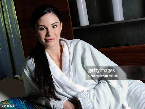 Model and television personality Jayde Nicole, the 2008 Playboy Playmate of the Year, celebrates her birthday at the Vdara Health & Beauty inside...