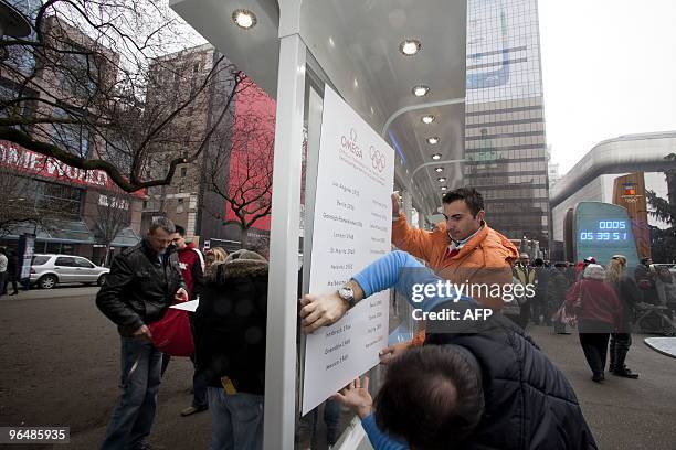 Omega is installing displays near the Olympic clock to give infos to public on Vancouver 2010 Olympic Winter Games and history between Omega and the...