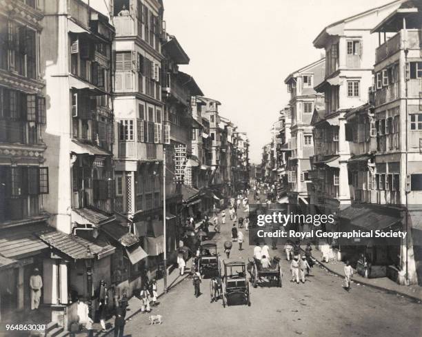 Borah Bazaar at Bombay, India, 1890.