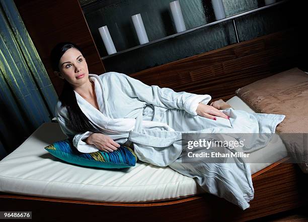 Model and television personality Jayde Nicole, the 2008 Playboy Playmate of the Year, celebrates her birthday at the Vdara Health & Beauty inside...