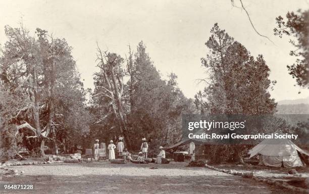 Summer camp at Ziarat - Baluchistan, Pakistan, 1896.