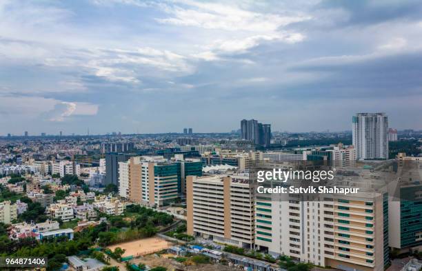 bangalore city overview - buildings - bangalore stock-fotos und bilder