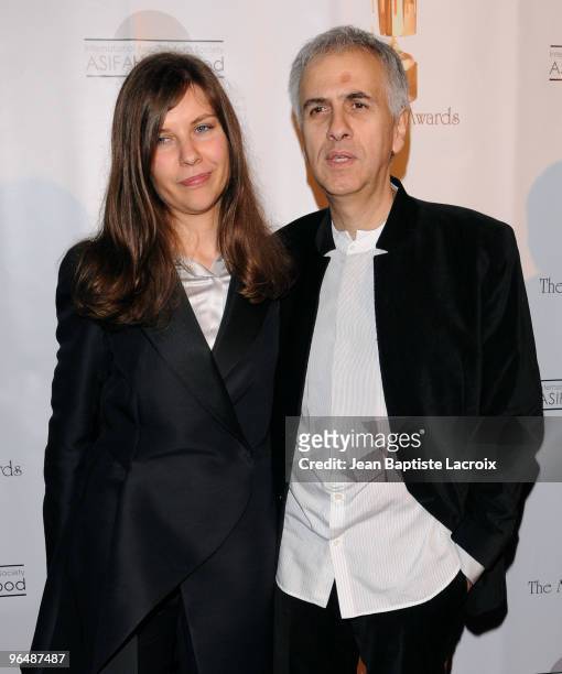 Raya Veleva and Bruno Coulais arrives at the 37th Annual IAFSA, ASIFA-Hollywood Annie Awards held at Royce Hall, UCLA on February 6, 2010 in...