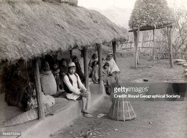 Gurkha homestead at Massiang, Nepal, 1932.