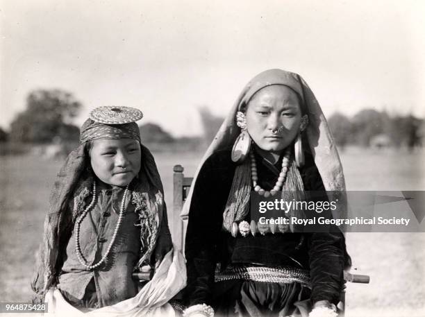 Gurkha types - Magar woman and child, Nepal, 1932.