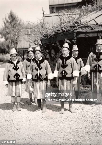 Group of Lepchas in Sikkim, India, 1938. Mount Everest Expedition 1938.