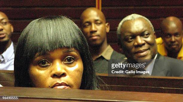 Sheryl Cwele, wife of State Security Minister Siyabonga Cwele, during her bail application at the Pietermaritzburg High Court on February 5, 2010 in...