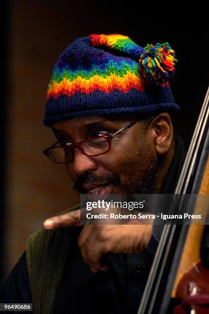 Jazz musician William Parker plays "Alphaville suite" with his double quartet for the Jean Luc Godard Festival at cineteca di Bologna on February 5,...