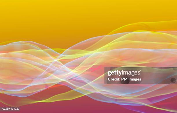 multi colored light trails on gradated background - harmony stock pictures, royalty-free photos & images