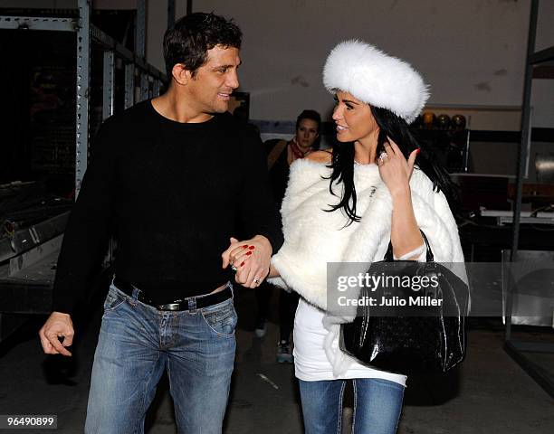 Alex Reid and Katie Price are seen with wedding rings on February 4, 2010 in Las Vegas, Nevada.