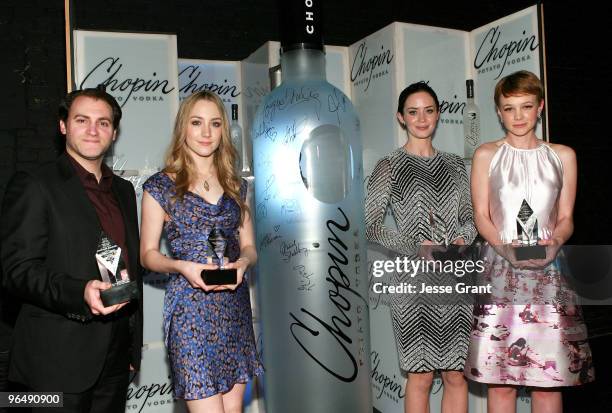 Actors Michael Stuhlbarg, Saoirse Ronan, Emily Blunt and Carey Mulligan attend the 2010 Virtuoso Awards presented by Chopin Vodka during the 25th...