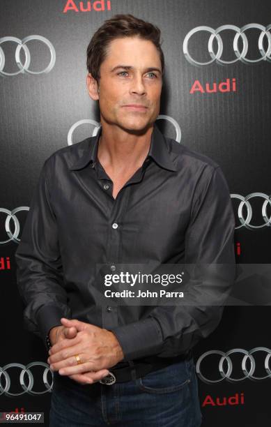 Rob Lowe attends the Superbowl XLIV with Audi at the W Hotel - South Beach on February 5, 2010 in Miami Beach, Florida.