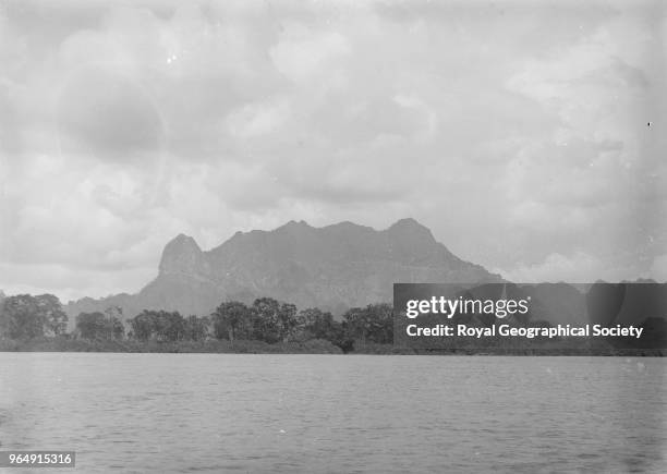Scene on the River Salween', This image was taken circa 1890-99, Myanmar, 1890.