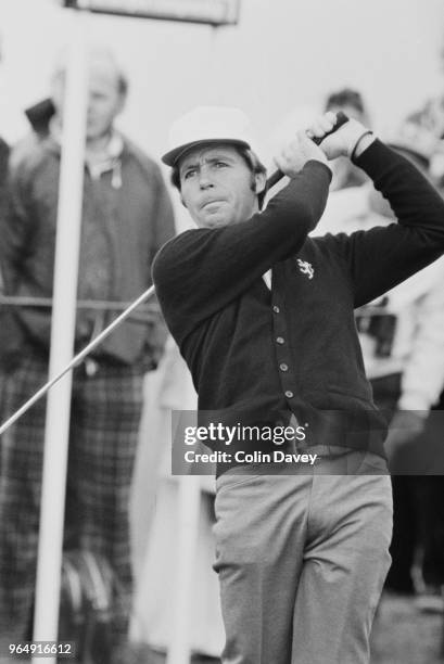 Professional golfer Gary Player in action, UK, 12th September 1978.