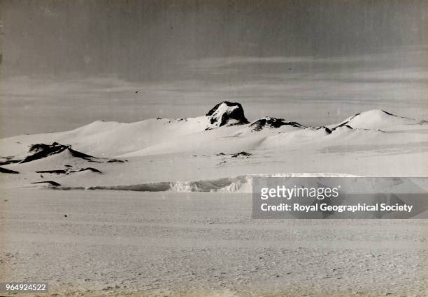 Castle Rock, Antarctica, 5th November 1911. British Antarctic Expedition 1910-1913.