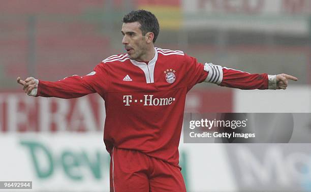 Danny Schwarz of FC Bayern II during the 3.Liga match between SpVgg Unterhaching and Bayern Muenchen II at the Generali Sportpark on January 24, 2010...