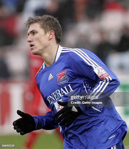 Tobias Schweinsteiger during the 3.Liga match between SpVgg Unterhaching and Bayern Muenchen II at the Generali Sportpark on January 24, 2010 in...