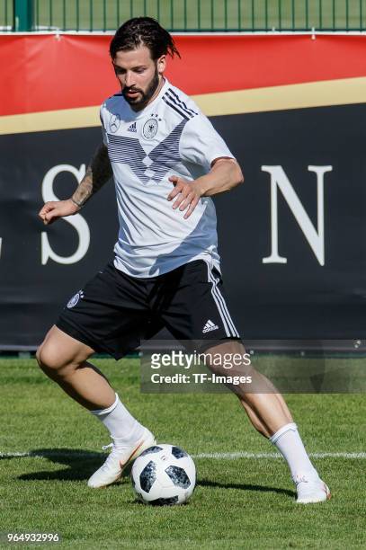 Marvin Plattenhardt of Germany controls the ball during the Southern Tyrol Training Camp day three on May 25, 2018 in Eppan, Italy.