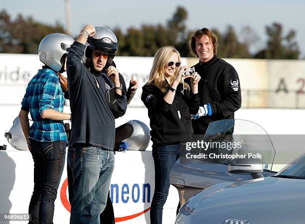 Actress Candice Accola attends Oakley Presents "Learn to Ride" with the Audi Sportscar Experience fueled by Muscle Milk at Infineon Raceway on...