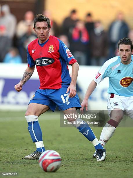 Darren Currie of Dagenham & Redbridge in action during the Coca Cola League Two Match between Dagenham & Redbridge and Northampton Town at the London...