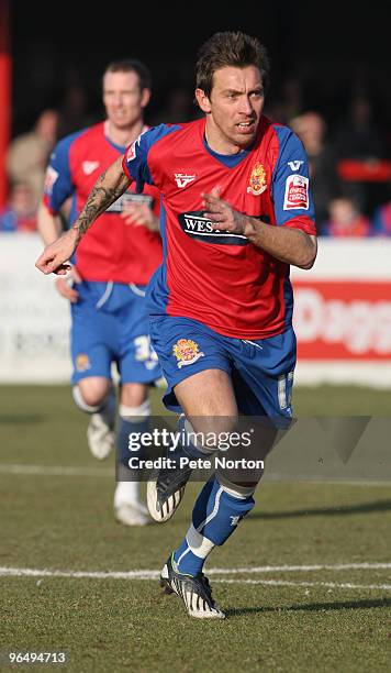 Darren Currie of Dagenham & Redbridge in action during the Coca Cola League Two Match between Dagenham & Redbridge and Northampton Town at the London...