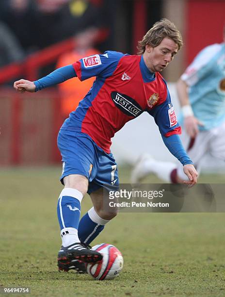 Danny Green of Dagenham & Redbridge in action during the Coca Cola League Two Match between Dagenham & Redbridge and Northampton Town at the London...